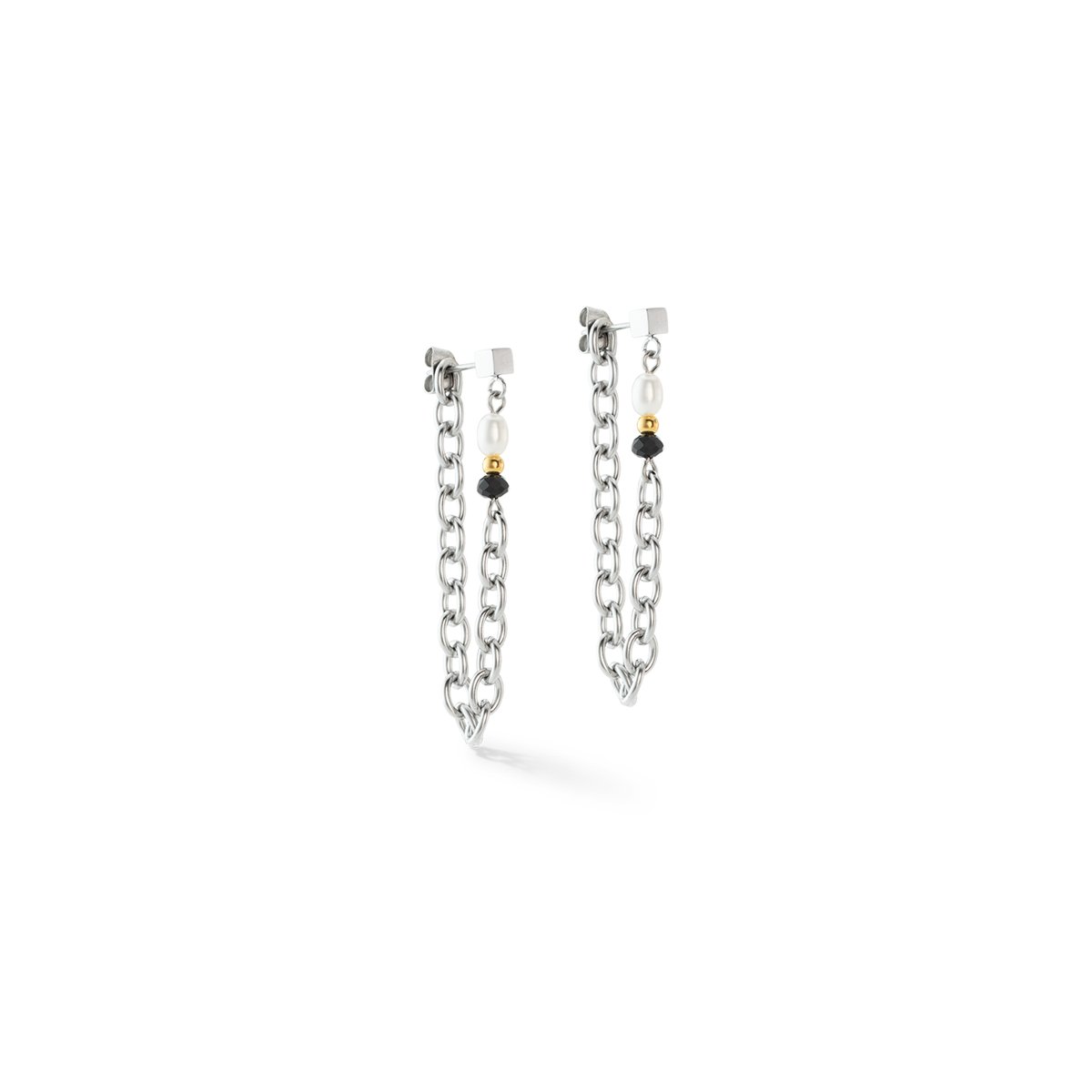 Art Deco Elegance earrings bicolour