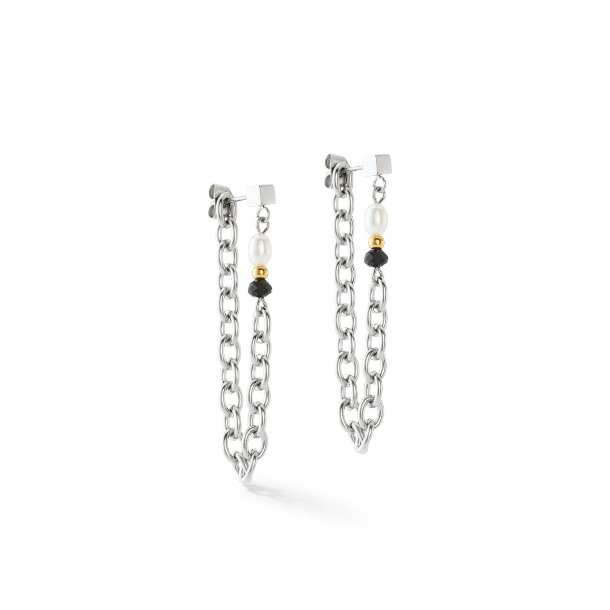 Art Deco Elegance earrings bicolour — изображение 2