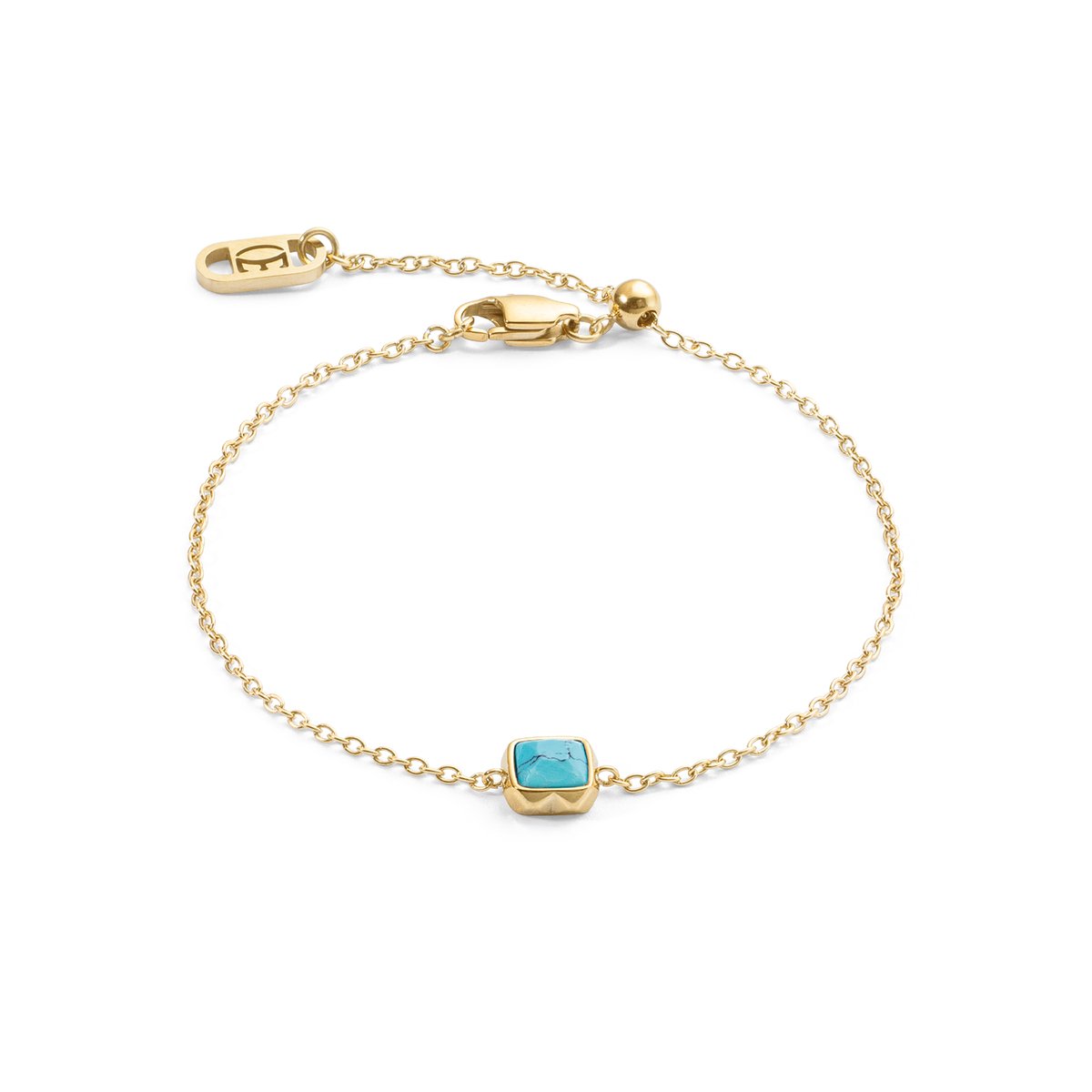 Birthstone December Bracelet Turquoise Gold