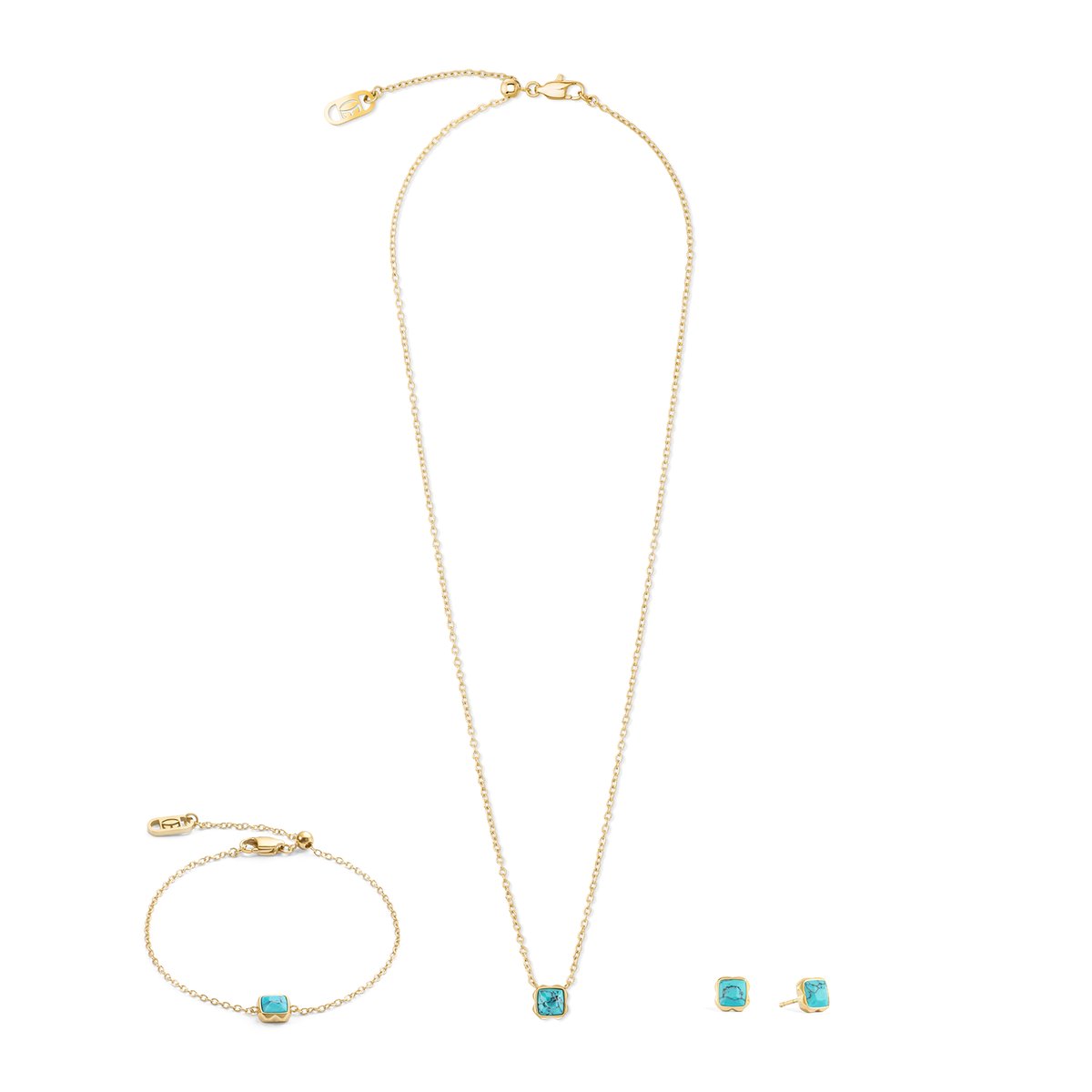Birthstone December Bracelet Turquoise Gold — изображение 3