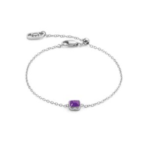 Birthstone February Bracelet Sugilite Silver
