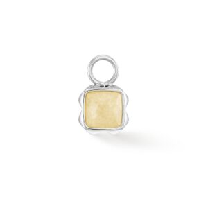Birthstone November Charm Citrine Silver