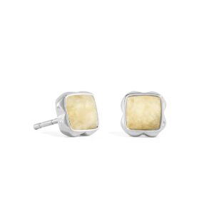 Birthstone November Earrings Citrine Silver