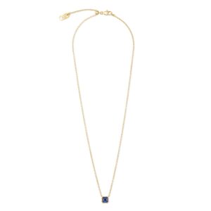 Birthstone September Necklace Lapis Lazuli Gold