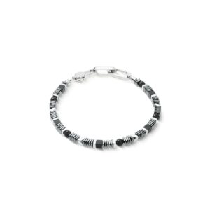 Bracelet Cadence Shape Mix black-silver