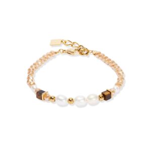 Bracelet Cosmic Pearls deep gold