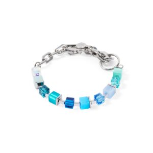 Bracelet Cube Fusion Charm Silver-Ocean