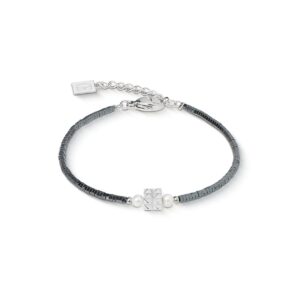 Bracelet Edge & Grace anthracite-silver