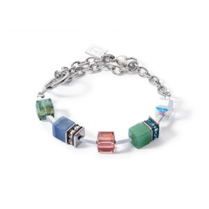 Bracelet GeoCUBE® Statement Precious Chunky Chain Multiwear 35 multicolour