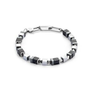 Bracelet Precious Cubes black-silver