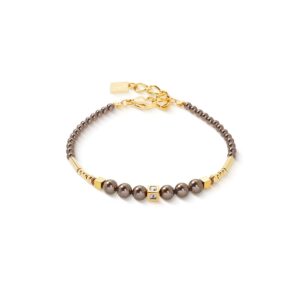 Bracelet Shimmering Princess Pearls gold-brown