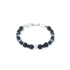 Bracelet Spikes Shape Mix black-silver