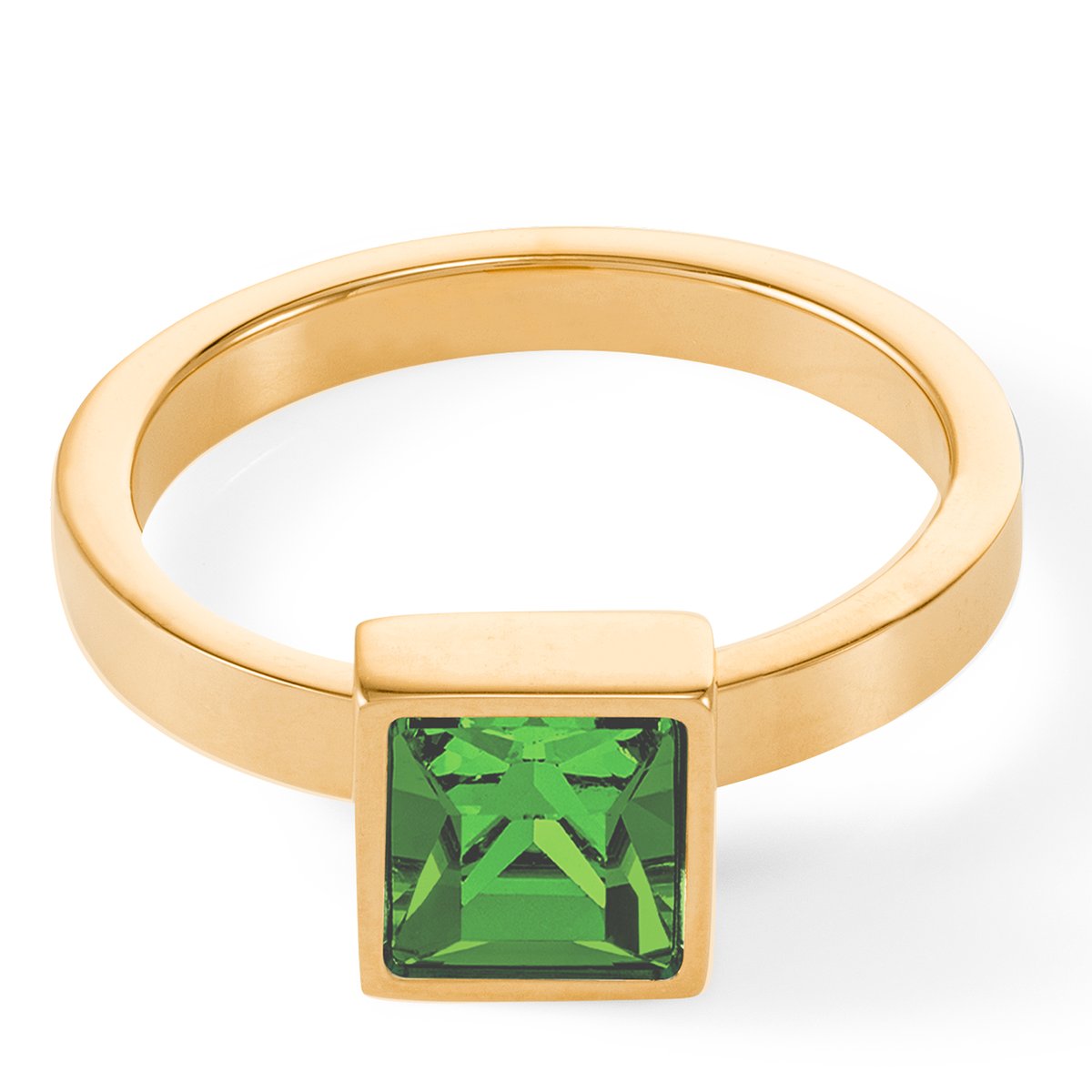 Grosse bague Brilliant Square or vert — изображение 2