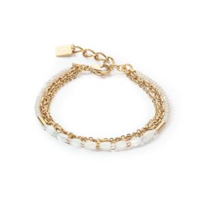 Brilliant Square Layer bracelet gold