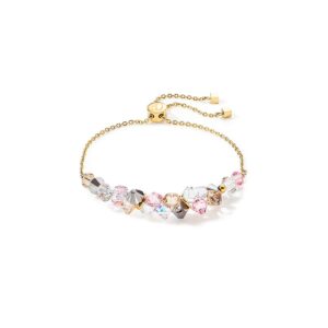 Dancing Crystals bracelet gold light rose