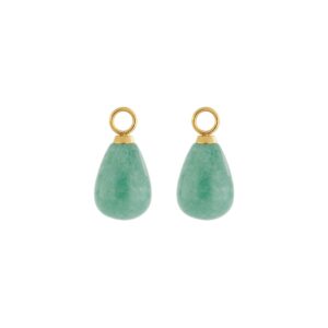 EAR ME UP Charm Drops Gold-Green