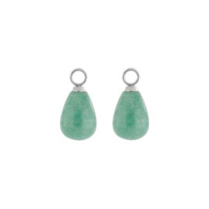 EAR ME UP Charm Drops Silver-Green