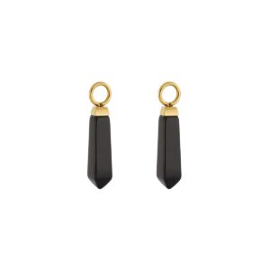 EAR ME UP Charm Obelisk Gold-Black