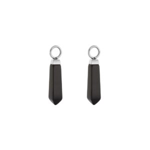 EAR ME UP Charm Obelisk Silver-Black