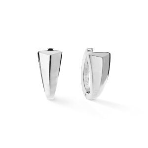 EAR ME UP Creole Tapered Silver