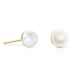 Earrings Classic Freshwater Pearl gold