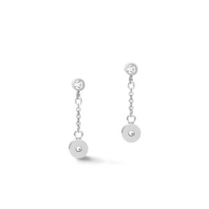 Earrings Coins & Chains silver-lilac
