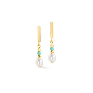 Earrings Lagoon Pearl gold-mint