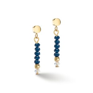 Earrings Little Twinkle gold-dark blue