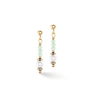 Earrings Little Twinkle Pearl Mix light green