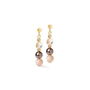 Earrings Precious Elysia gold-brown