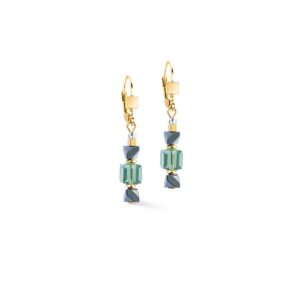 Earrings Precious Shape Mix green-turquoise