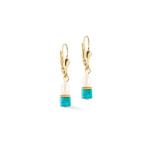 Earrings Princess Fusion Pearls turquoise