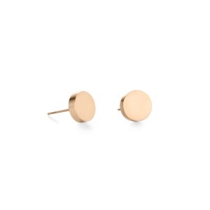 Earrings Round stainless steel rose gold