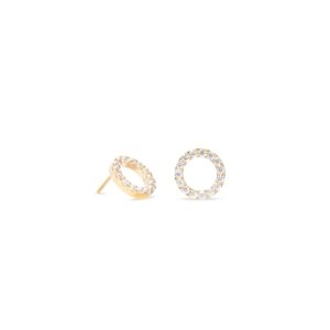 Earrings Sparkling Circle gold-crystal