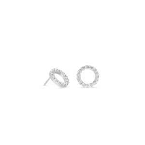 Earrings Sparkling Circle silver-crystal