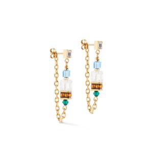 Earrings Sunray Cube Couture gold-multicolour