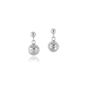 Earrings TwistedPEARLS stainless steel silver