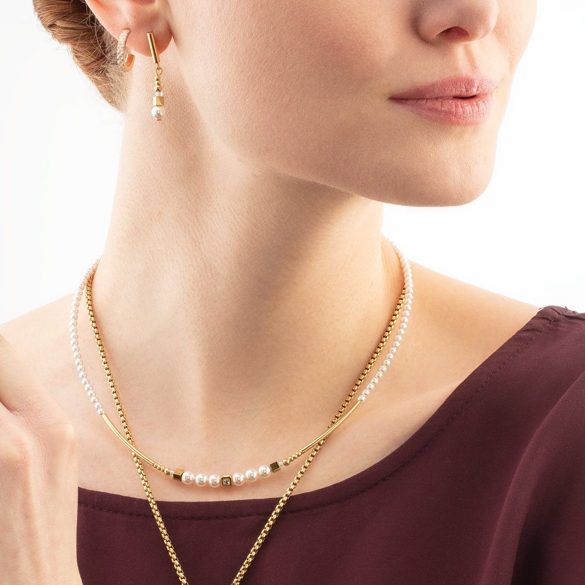 Eternal Love Hoop mini gold-crystal — изображение 4