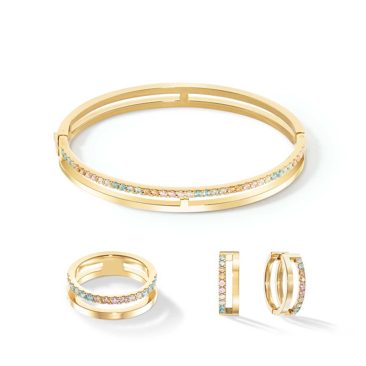 Eternal Unity Bangle gold-multicolour pastel — изображение 3