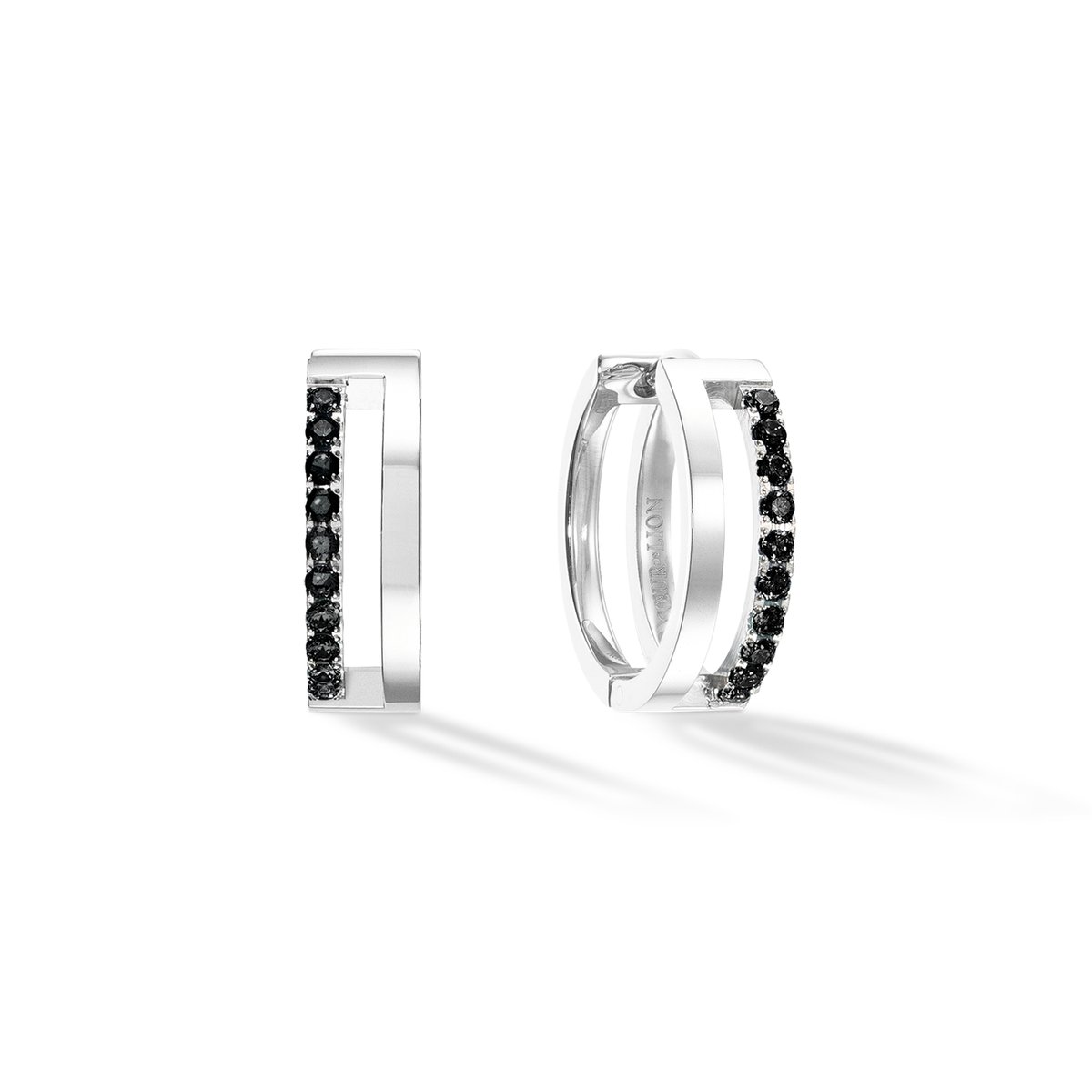 Eternal Unity Hoops silver-black