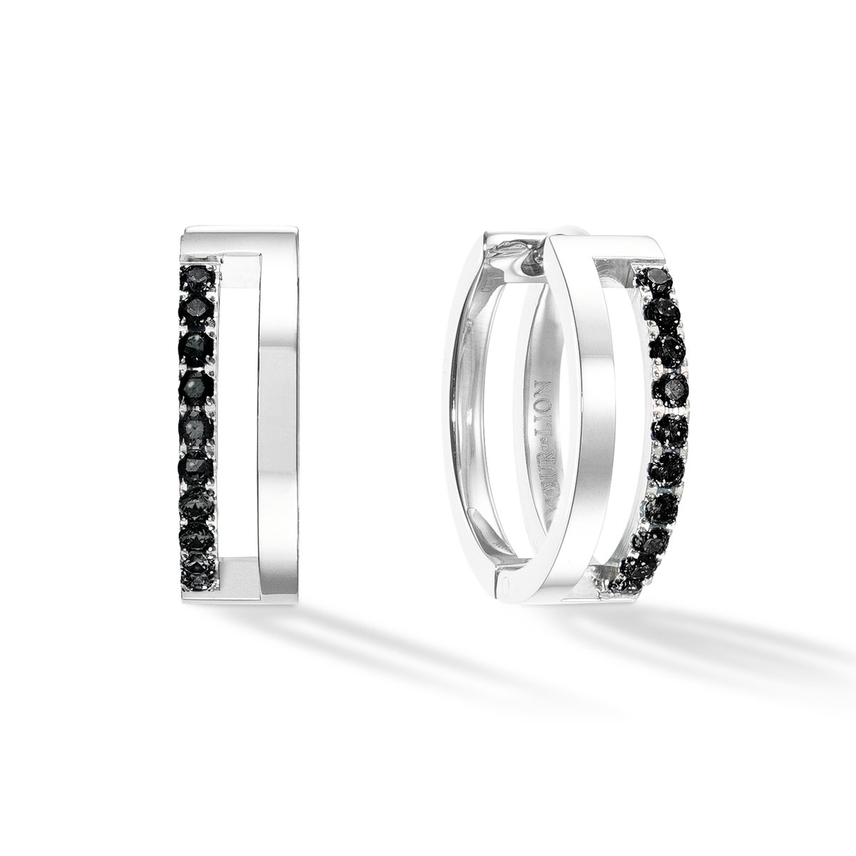 Eternal Unity Hoops silver-black — изображение 2