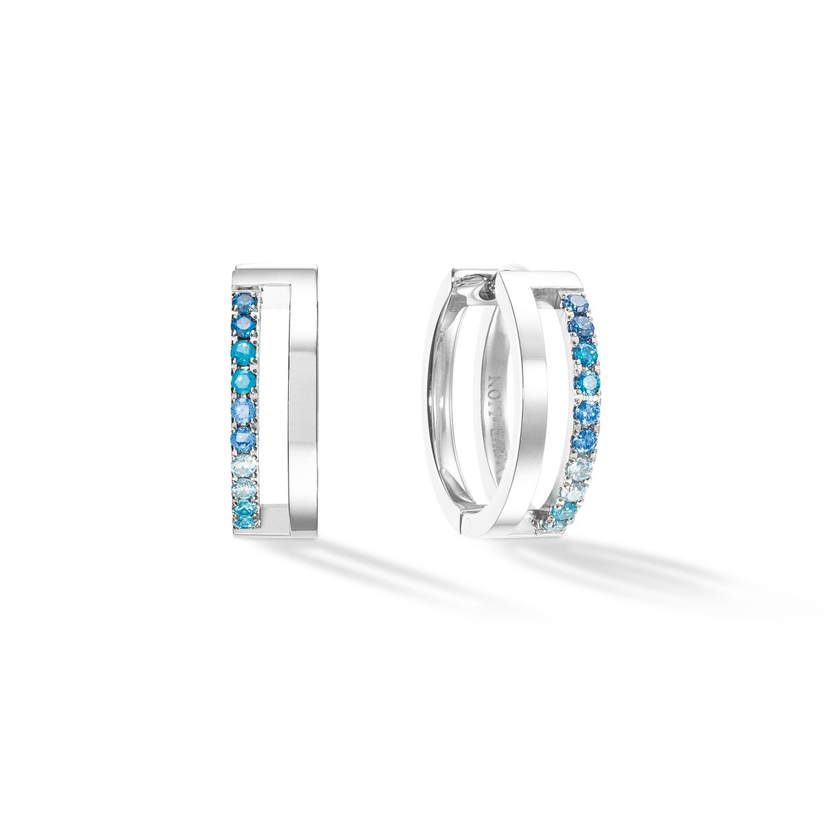 Eternal Unity Hoops silver-blue