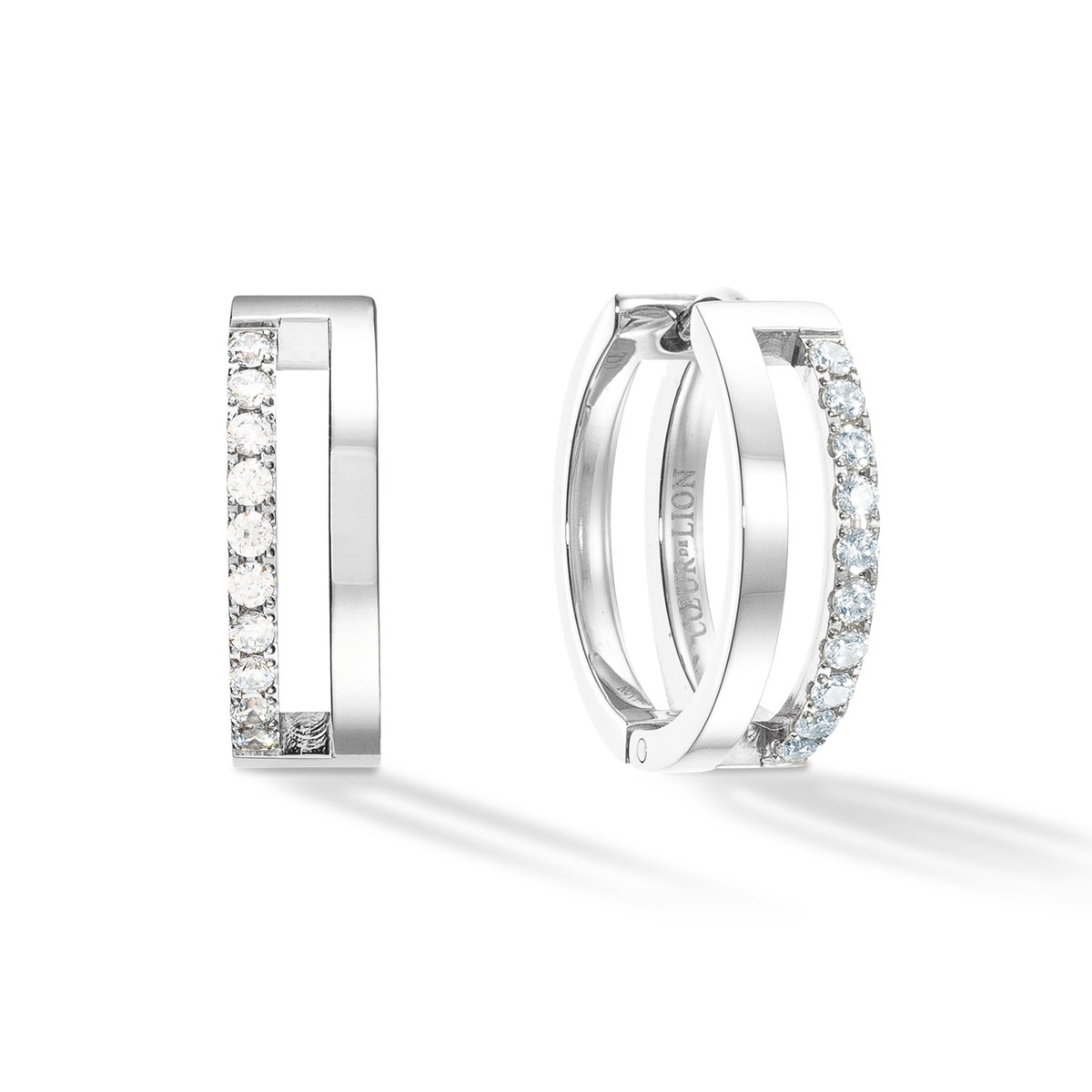 Eternal Unity Hoops silver-crystal — изображение 2