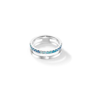Eternal Unity Bague argent-bleu