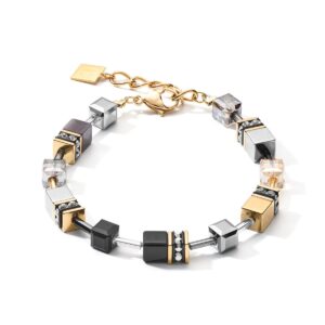 GEOCUBE® Bracelet grey-gold