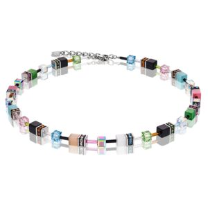 GeoCUBE® collier multicolour spring pastel