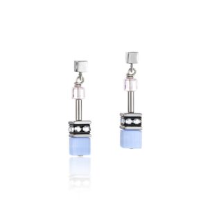 GeoCUBE® Earrings blue-rose