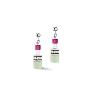 GeoCUBE® Fusion earrings Multicolour Gemstone