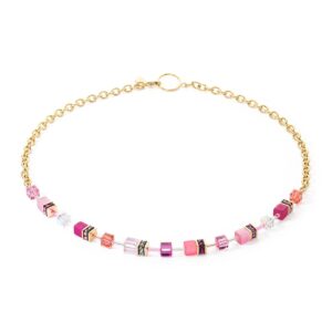GeoCUBE® Iconic Chain necklace gold-magenta