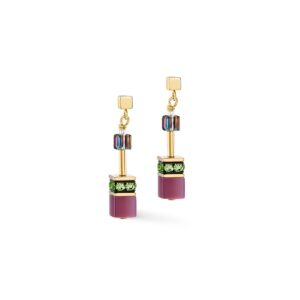 GeoCUBE® Iconic earrings Art Nouveau gold